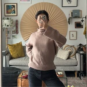 Urban Outfitters Mauve Turtleneck Sweater